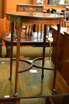 Lot 1390 - Edwardian string inlaid mahogany occasional table