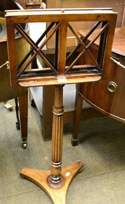 Lot 1395 - Mid 19th century mahogany duet stand