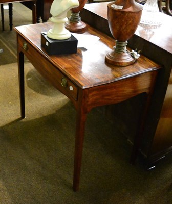 Lot 1419 - George III oak side table fitted with one drawer