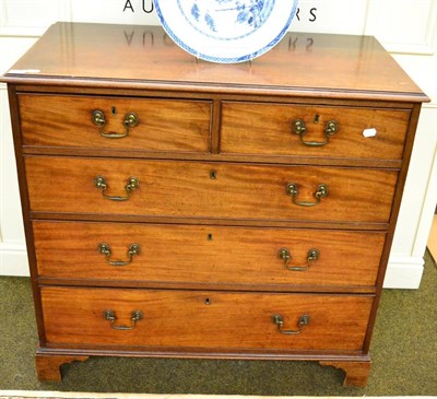 Lot 1427 - A mahogany chest of drawers, circa 1820, stamped to top drawer Gillows of Lancaster