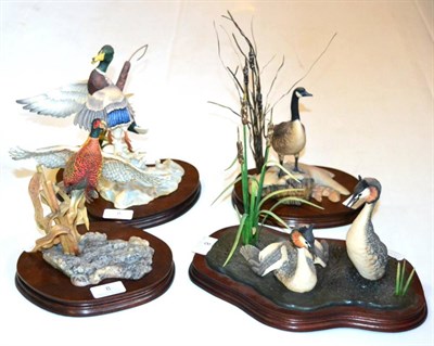 Lot 8 - Border Fine Arts Bird Figures Comprising: 'Rising Mallard', model No. L68 by Frank Falco,...