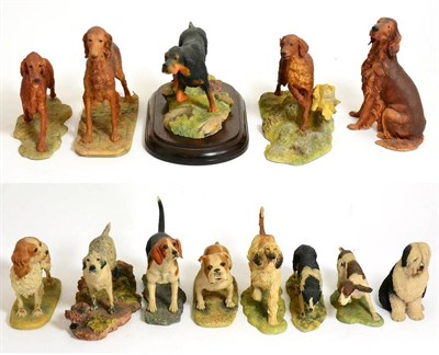 Lot 25 - Border Fine Arts Dog Figures Comprising: 'Gordon Setter', model No. L17 by Ray Ayres, limited...