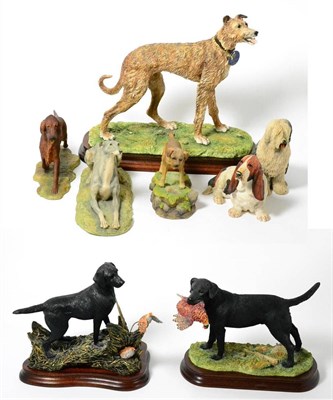 Lot 26 - Border Fine Arts Dog Models Including: 'One For The Bag' (Black Labrador), model No. B1086, limited