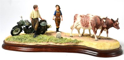 Lot 33 - Border Fine Arts 'Flat Refusal' (Holstein Cows), model No. B0650A by Kirsty Armstrong, limited...