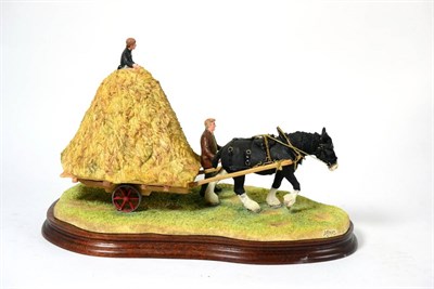 Lot 45 - Border Fine Arts 'Hay Bogie', model No. B0698A by Ray Ayres, limited edition 482/950, on wood base