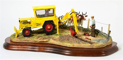 Lot 54 - Border Fine Arts 'Laying the Clays' (Farmer laying land drains, Ayrshire Cows), model No. B0535...