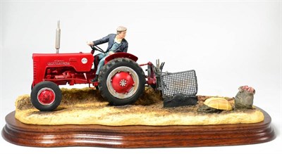 Lot 56 - Border Fine Arts 'Lifting the Pinks' (International B250 Tractor), model No. B0219 by Ray...