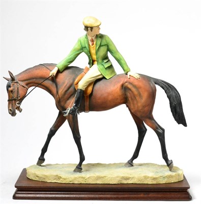 Lot 75 - Border Fine Arts 'Riding Out', model No. L81 by David Geenty, limited edition 166/750, on wood...