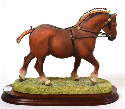 Lot 91 - Border Fine Arts 'Suffolk Punch Stallion' (Standard Edition), model No. B0042A by Anne Wall,...