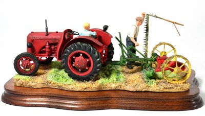 Lot 97 - Border Fine Arts 'The First Cut' (David Brown Cropmaster), model No. JH70 by Ray Ayres, limited...