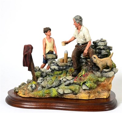 Lot 105 - Border Fine Arts 'Thirsty Work' (Man and Boy), model No. B0740 by Craig Harding, limited...