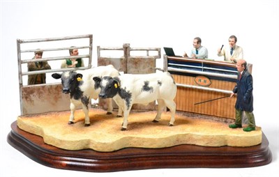 Lot 110 - Border Fine Arts 'Under the Hammer', Belgian Blue Cross, model No. B0666C by Kirsty Armstrong,...