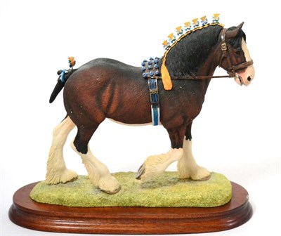 Lot 112 - Border Fine Arts 'Victory at the Highland' (Clydesdale Stallion, Standard Edition), model No. L149D