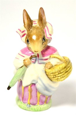 Lot 165 - Beswick Beatrix Potter 'Mrs. Rabbit', first version, small size, umbrella out, BP-1a