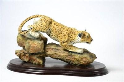 Lot 168 - Country Artist 'Leopard' (Untamed Spirit), model no. 02367, on wood base, with box