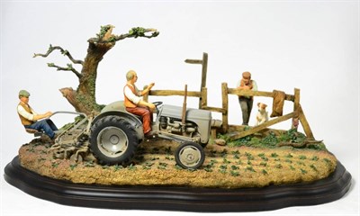 Lot 175 - Country Artists Tractor Model 'Lightly Does It', limited edition 10/450, on wood base, with box