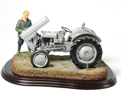 Lot 176 - Country Artists Tractor Model 'New Delivery, Massey Ferguson TE20', on wood base, with box