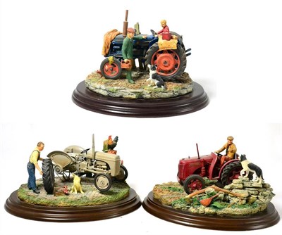 Lot 178 - Country Artists Tractor Models 'Room for Two', 'Widening the Track' and 'Worn Out' (3)