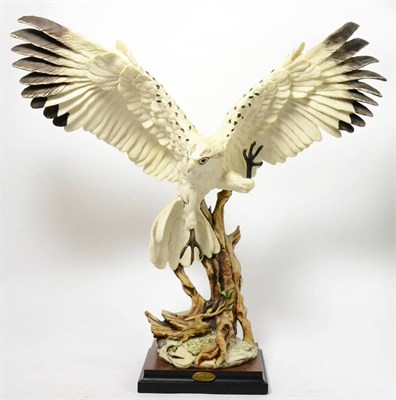 Lot 179 - Florence sculpture d'arte 'White Hawk', by Giuseppe Armani, with box (a.f)