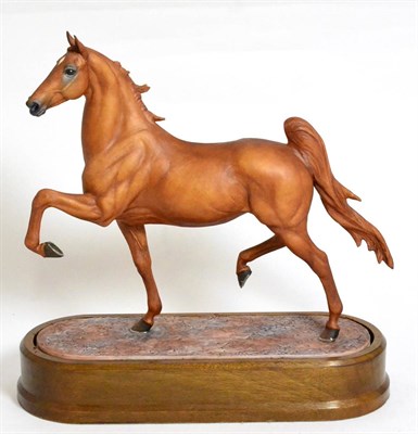 Lot 193 - Royal Worcester 'American Saddle Horse', (1971), model No. RW3880 by Doris Lindner, limited edition