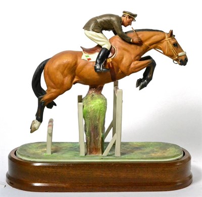 Lot 196 - Royal Worcester 'Capt Raimondo D'Inzeo on Merano', (1963), model No. RW3745 by Doris Lindner,...