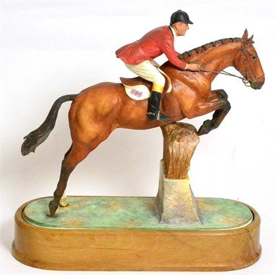 Lot 198 - Royal Worcester 'Foxhunter and Lieut. Col. H.M.Llewellyn, C.B.E', model No. RW3678 by Doris...