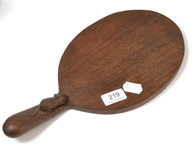 Lot 219 - A Mouseman cheese board