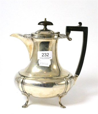 Lot 232 - A silver water jug