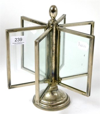 Lot 239 - A silver plated ";carousel"; photograph frame