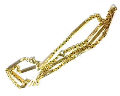 Lot 277 - A 9ct gold fancy like necklace and bracelet