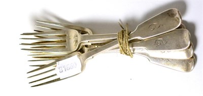 Lot 283 - Six silver dessert forks