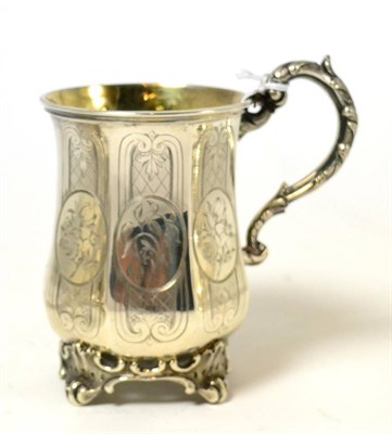 Lot 328 - A silver christening mug, London 1853