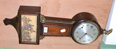 Lot 355 - Wall mounted American mantel clock by Sessions