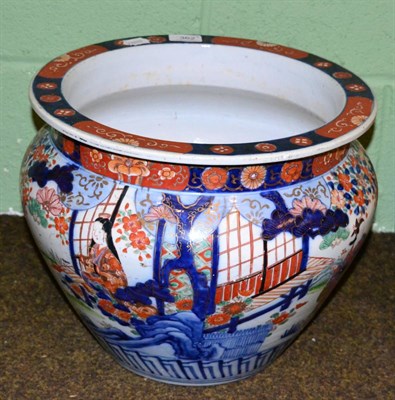 Lot 362 - A Japanese Imari jardiniere