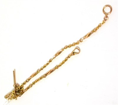 Lot 400 - A fancy link Albert chain