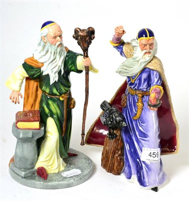 Lot 459 - Two Royal Doulton figures ";The Sorcerer"; HN4252 and ";Merlin"; HN4540