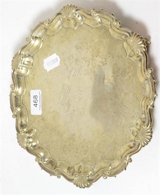 Lot 468 - Silver salver