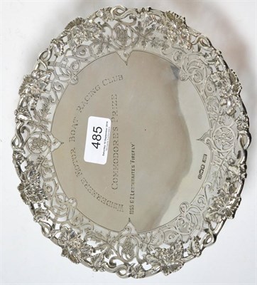 Lot 485 - A silver presentation comport engraved Windermere Motor Boat Racing Club