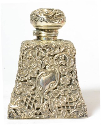 Lot 493 - A silver cased scent bottle