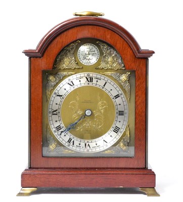 Lot 496 - A mantel timepiece, signed Elliott, London, retailed by Fillans, Huddersfield