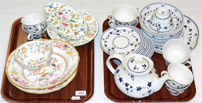 Lot 554 - A Royal Doulton ";York Town"; pattern part coffee service, miscellaneous Haddon Hall and other...