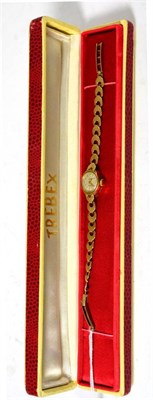 Lot 577 - A 9ct gold lady's 'Trebex' wristwatch