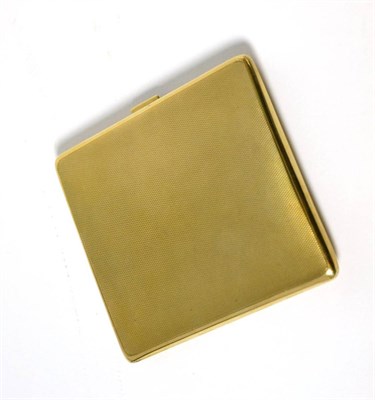 Lot 600 - A 9ct gold cigarette case