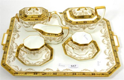 Lot 647 - Wedgwood gilt Tete a Tete