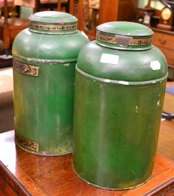 Lot 673 - Two storage canisters