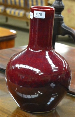 Lot 678 - Sang de boeuf vase