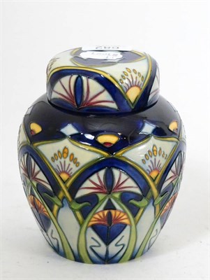 Lot 682 - A modern Moorcroft Inula pattern ginger jar and cover, designed by Rachel Bishop, impressed factory