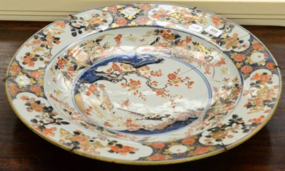 Lot 688 - A Japanese Imari charger (a.f.)