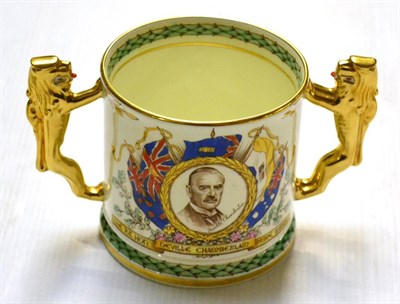 Lot 717 - A Paragon Neville Chamberlain commemorative loving cup