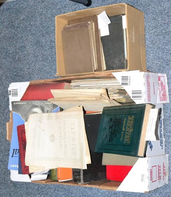 Lot 1010 - A collection of sketch books by H Ratcliffe and assorted reference and other books (in 2 boxes)